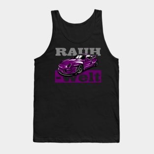 Rauh Welt Begriff Purple Tank Top